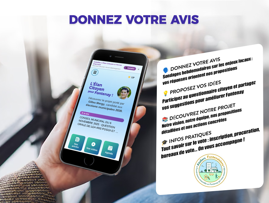 Urbanisme à Fontenay : les Fontenaisiens veulent stopper la bétonisation etdévelopper les espaces verts